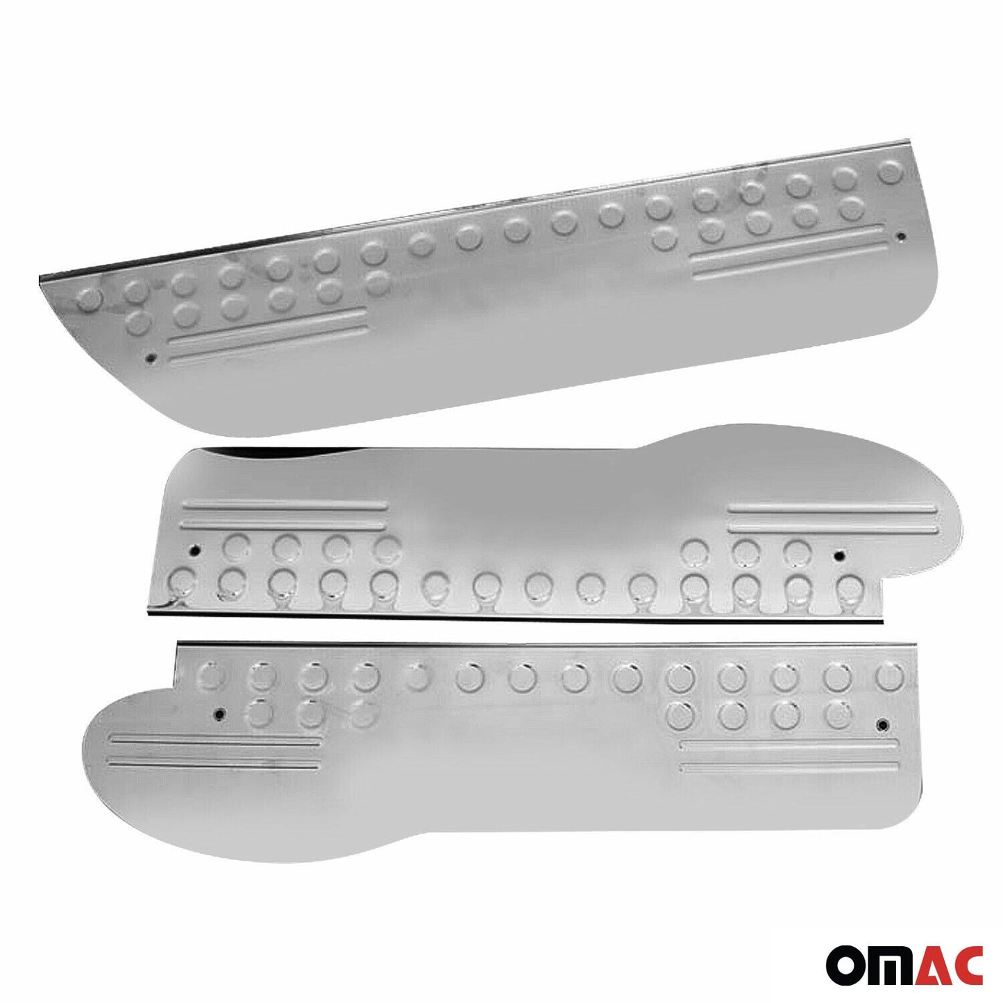 Ornamente prag ușă pentru Hyundai Starex H-1, oțel inoxidabil, argintiu, set 3 piese