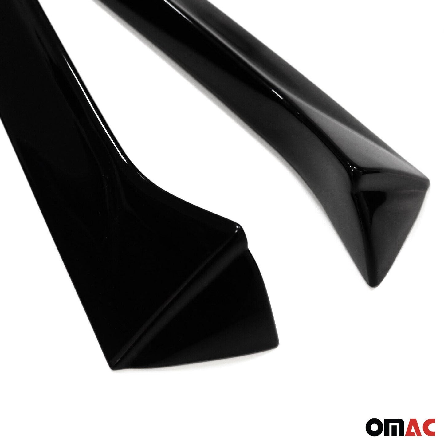 Benzi decorative pentru geamuri Seat Leon 3 2012-2020 ABS Negru Lucios Set 2 bucăți