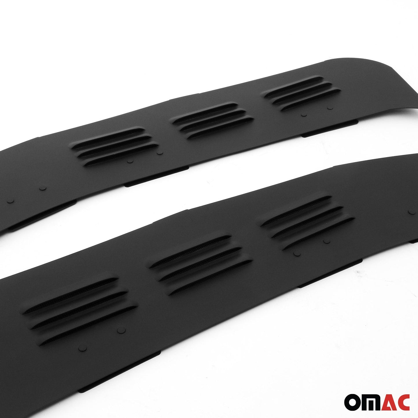 Lüftungsgitter Be & Entlüftung für Peugeot Partner 2019-2025 Alu Schwarz 2tlg