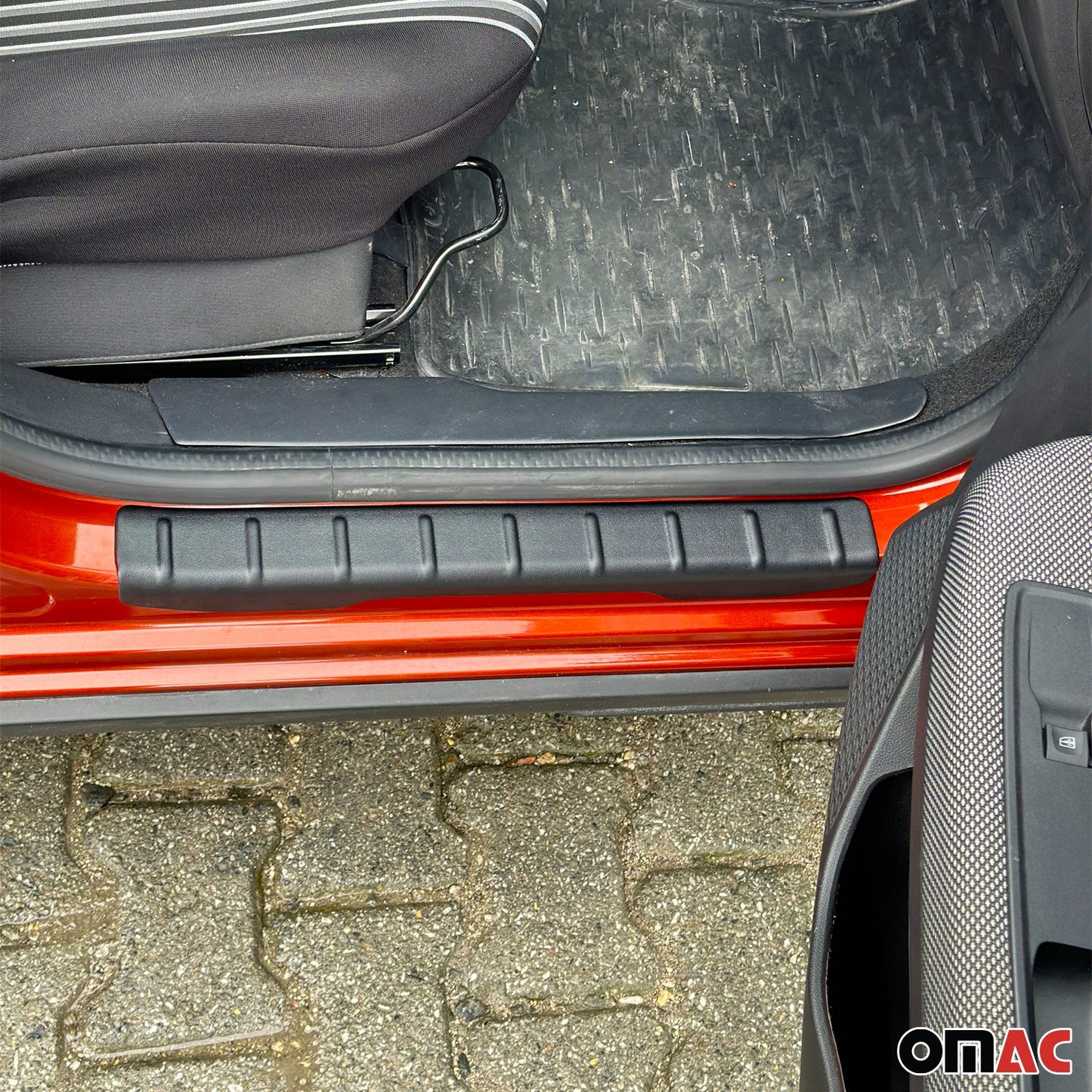 Einstiegsleisten Türschweller für Dacia Sandero 2021-2025 ABS Schwarz 4tlg