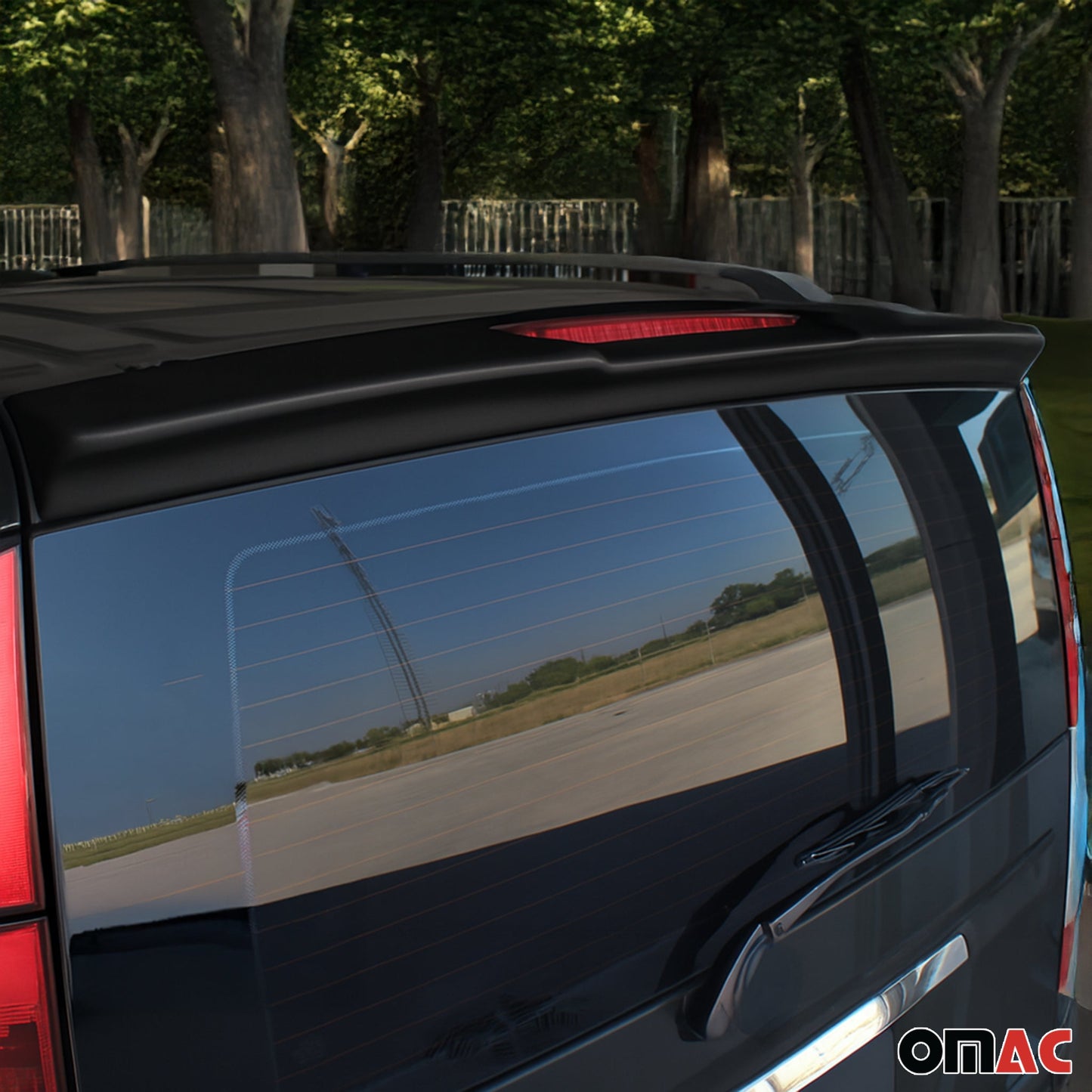 Heckspoiler Dachspoiler für Mercedes Vito W639 2003-2014 Lackiert Schwarz ABS