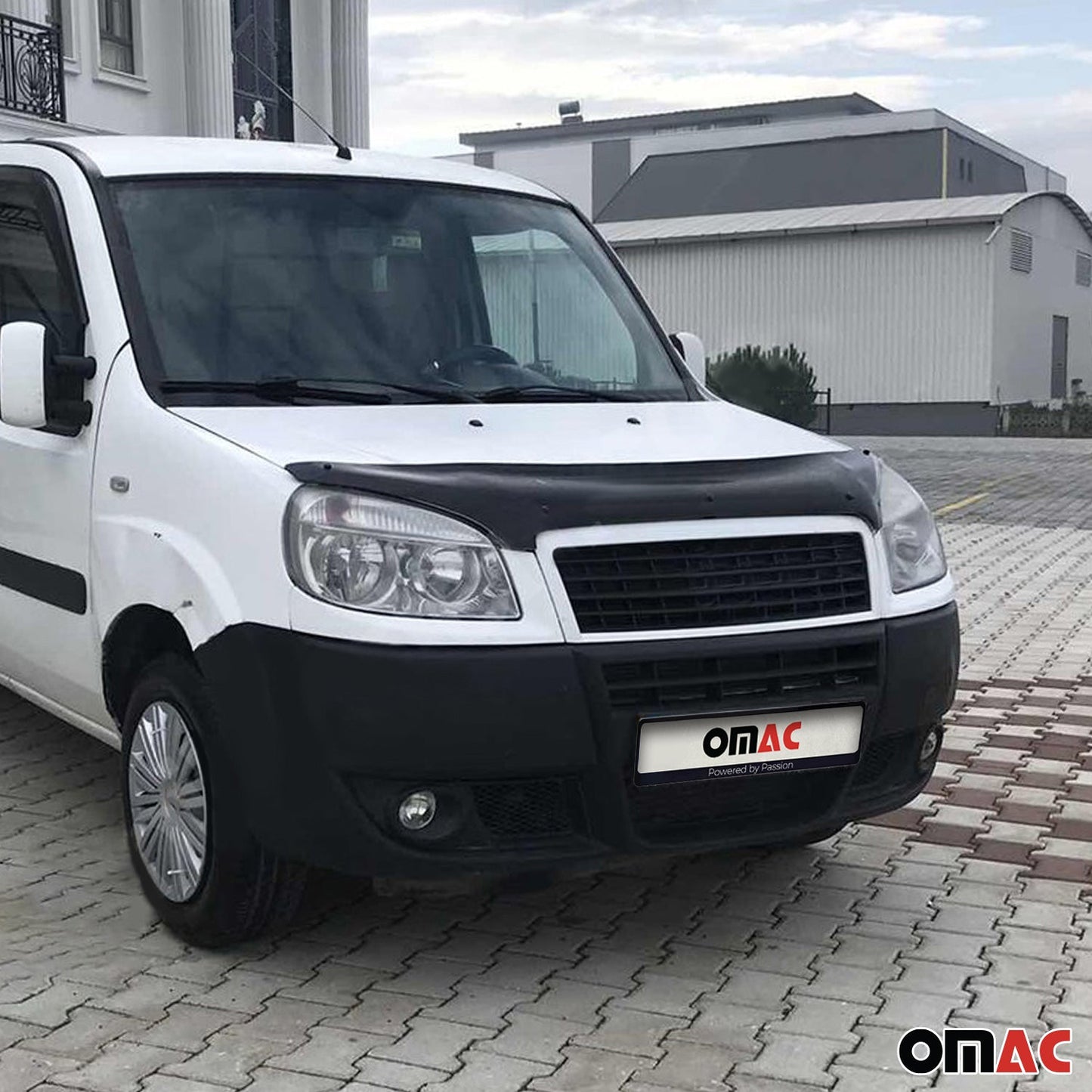 Motorhaube Deflektor Insekten Steinschlagschutz für Fiat Doblo 2006-2010 Dunkel