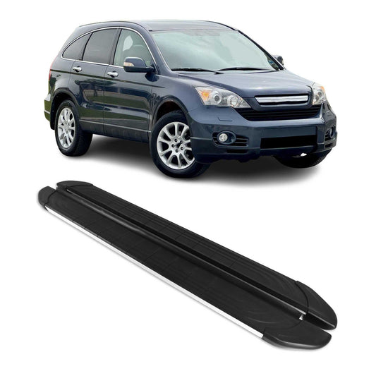 Trittbretter Seitenschweller für Honda CR-V 2007-2012 Aluminium Schwarz Silber