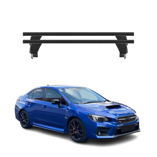 Menabo Dachträger Grundtäger für Subaru WRX STI mk4 2017-2018 FL 50kg Schwarz 2x