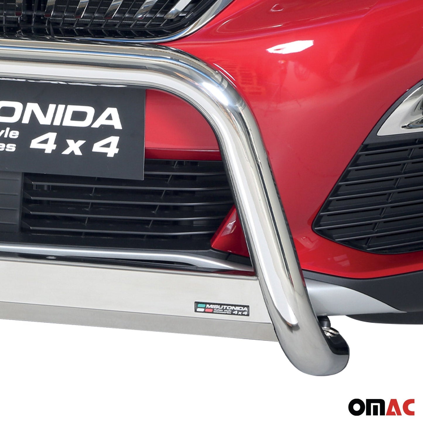 Bară de protecție/buton față pentru Peugeot 3008 2018-2021 ø63mm oțel argintiu protecție