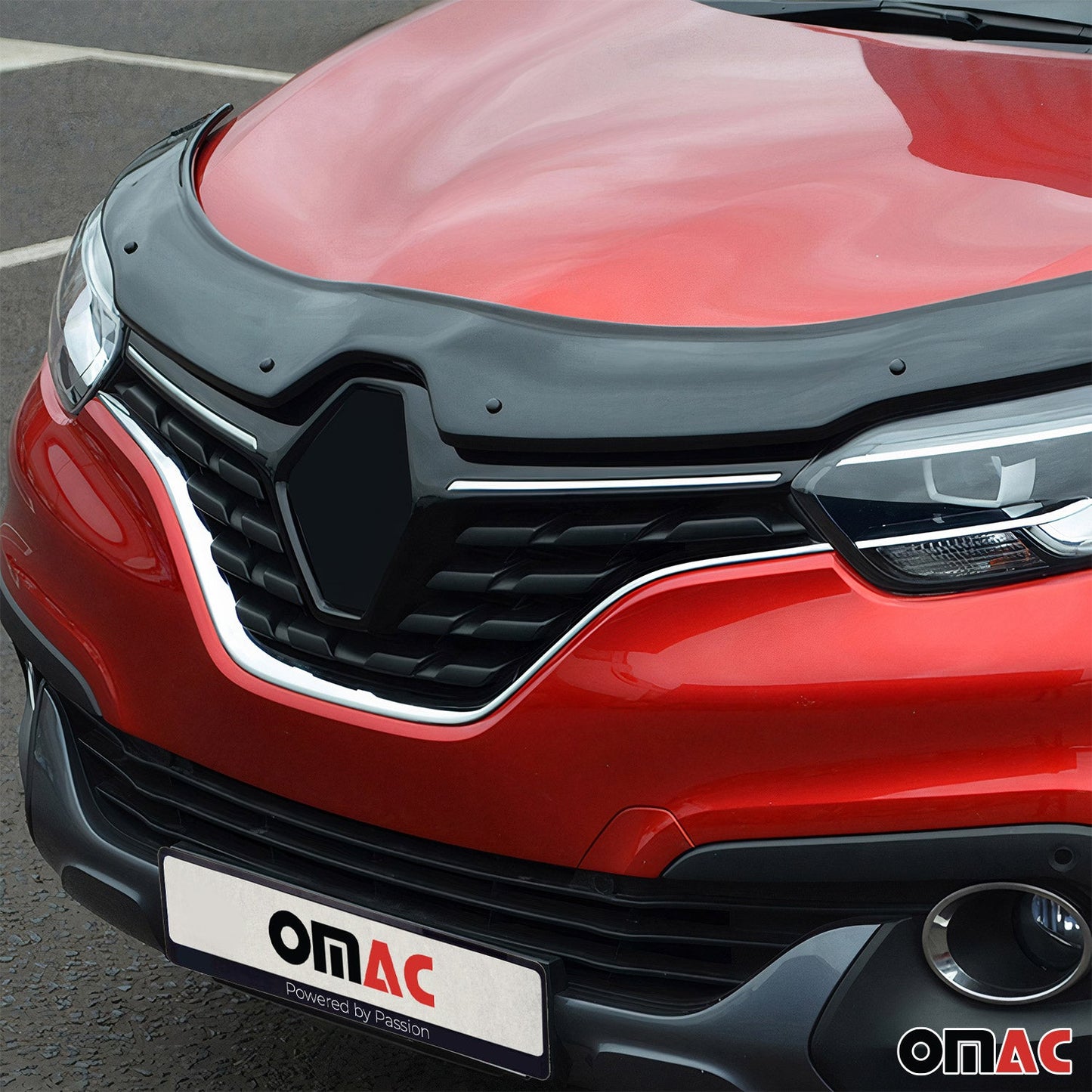 Motorhaube Deflektor Insektenschutz für Renault Kadjar 2015-2022 Dunkel
