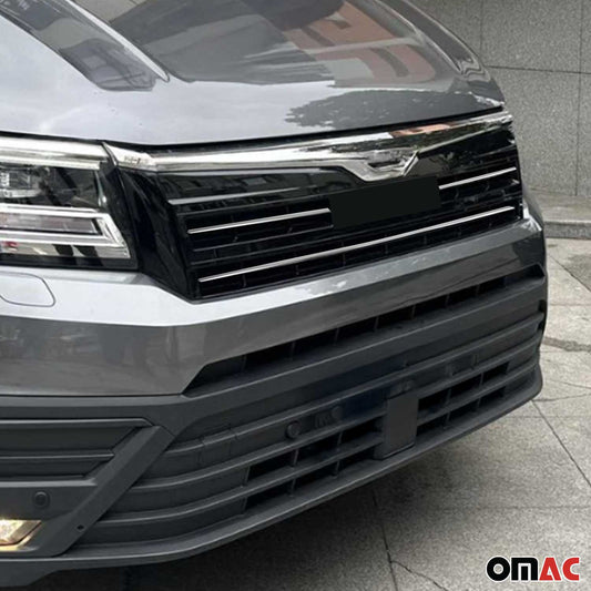 Benzi decorative grilă radiator pentru MAN TGE 2017-2021, oțel inoxidabil, argintiu, set 3 piese