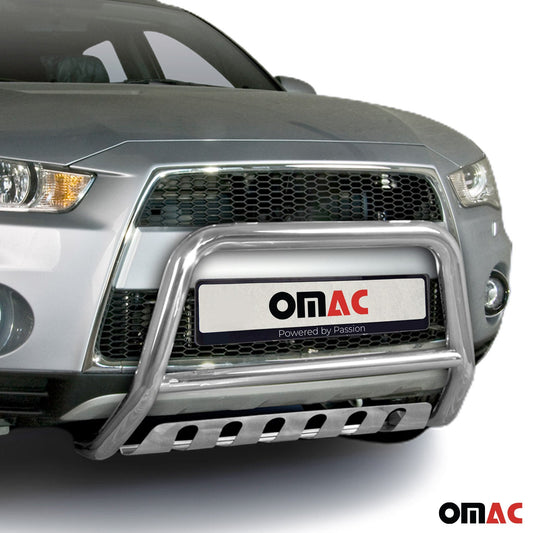 Frontbügelschutz Frontschutzbügel für Mitsubishi Outlander 2010-2012 ABE Silber