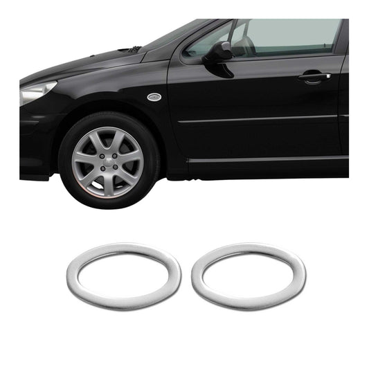 Blinkerrahmen Blinker Umrandung für Toyota Aygo 2005-2025 Edelstahl Silber 2x