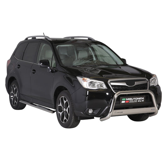 Frontbügel Frontschutzbügel für Subaru Forester 2013-2015 ø63mm Stahl Silber