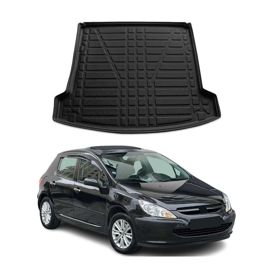 Protecție portbagaj/cargo pentru Peugeot 307 2001-2008, cauciuc TPE, negru