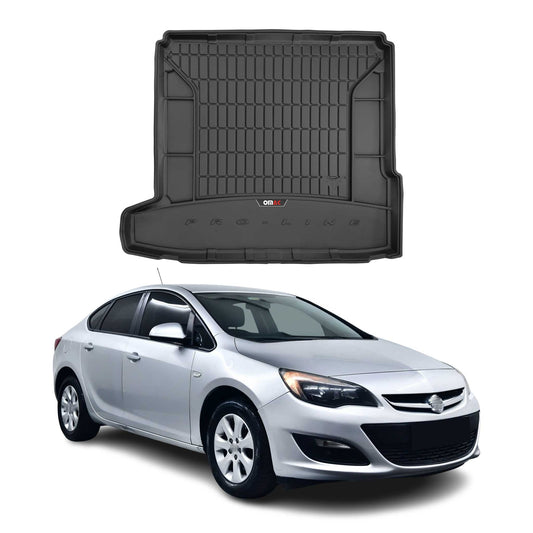 OMAC Gummi Kofferraumwanne für Opel Astra J Stufenheck 2012-2019 TPE Schwarz