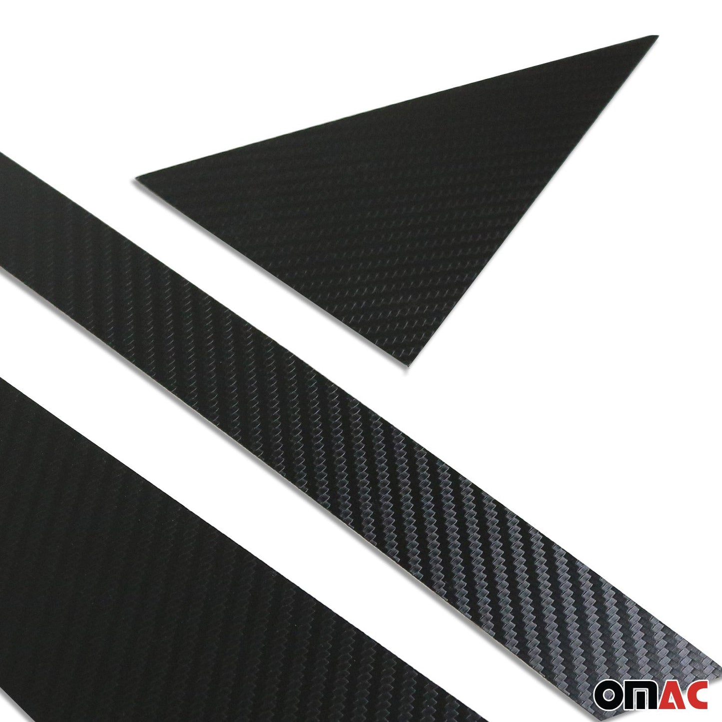 B-Säule Türsäulen Verkleidung für Hyundai Kona 2017-2020 Chrom Kohlefaserfolien