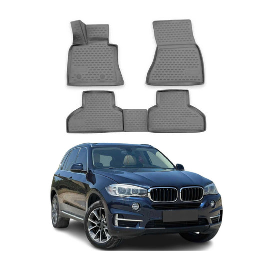 2013-2018 BMW X5 F15 F85 Fußmatten TPE Grau 4 tlg