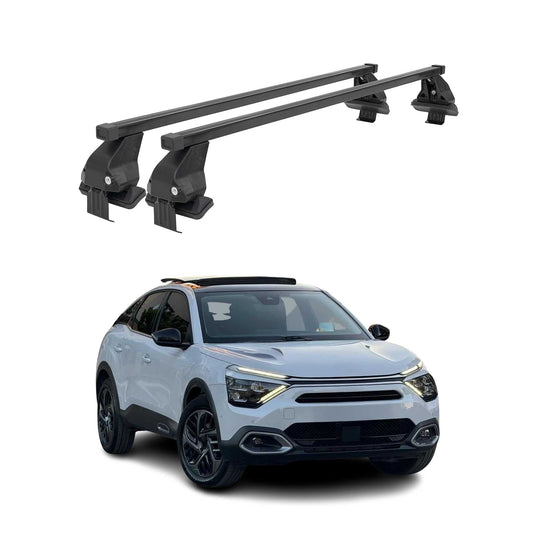 Menabo Dachträger Grundtäger für Citroen C4 2020-2025 50kg Stahl Schwarz 2 tlg