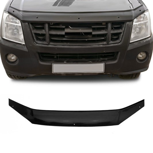 Motorhaube Deflektor Steinschlagschutz für Isuzu D-Max II 2012-2019 Schwarz