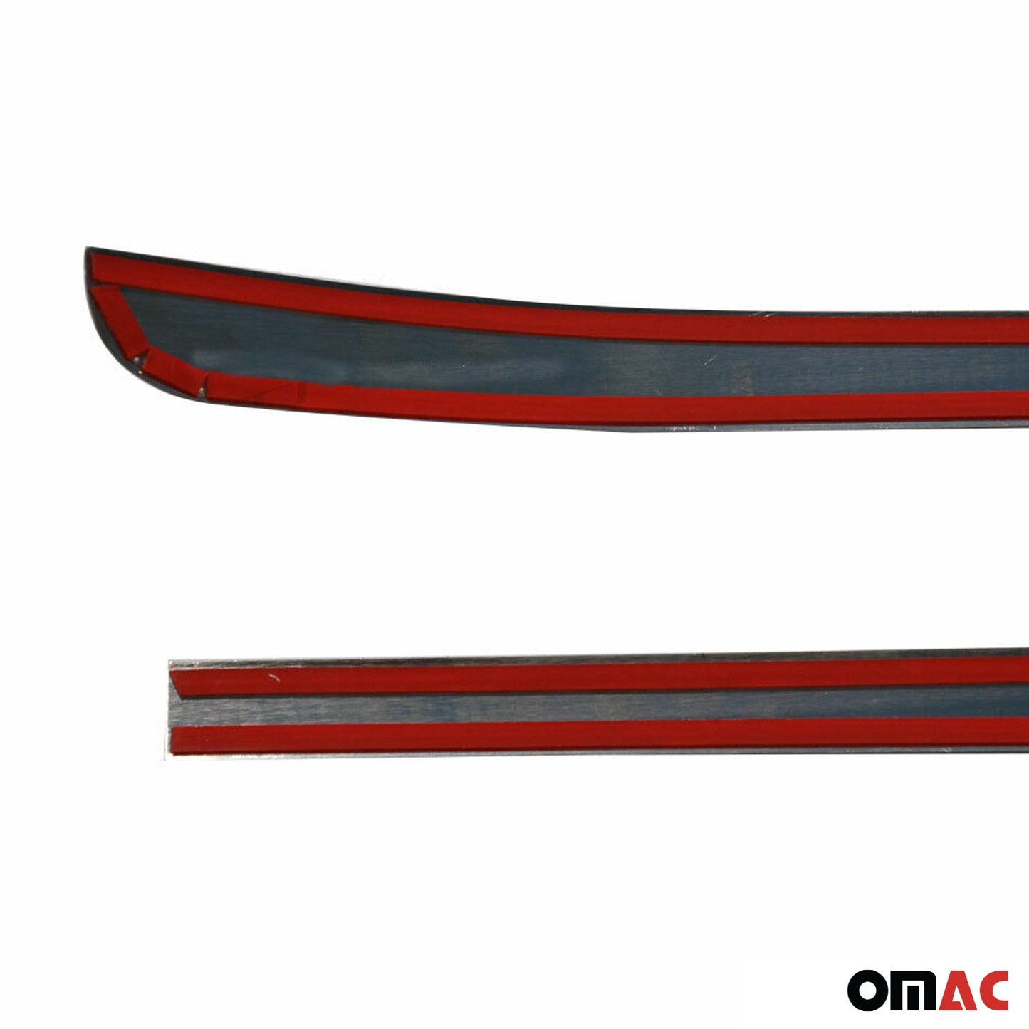 Bandă decorativă portbagaj, bandă decorativă spate pentru VW Caravelle T5 2003-2015, oțel inoxidabil, culoare închisă, set 2 piese