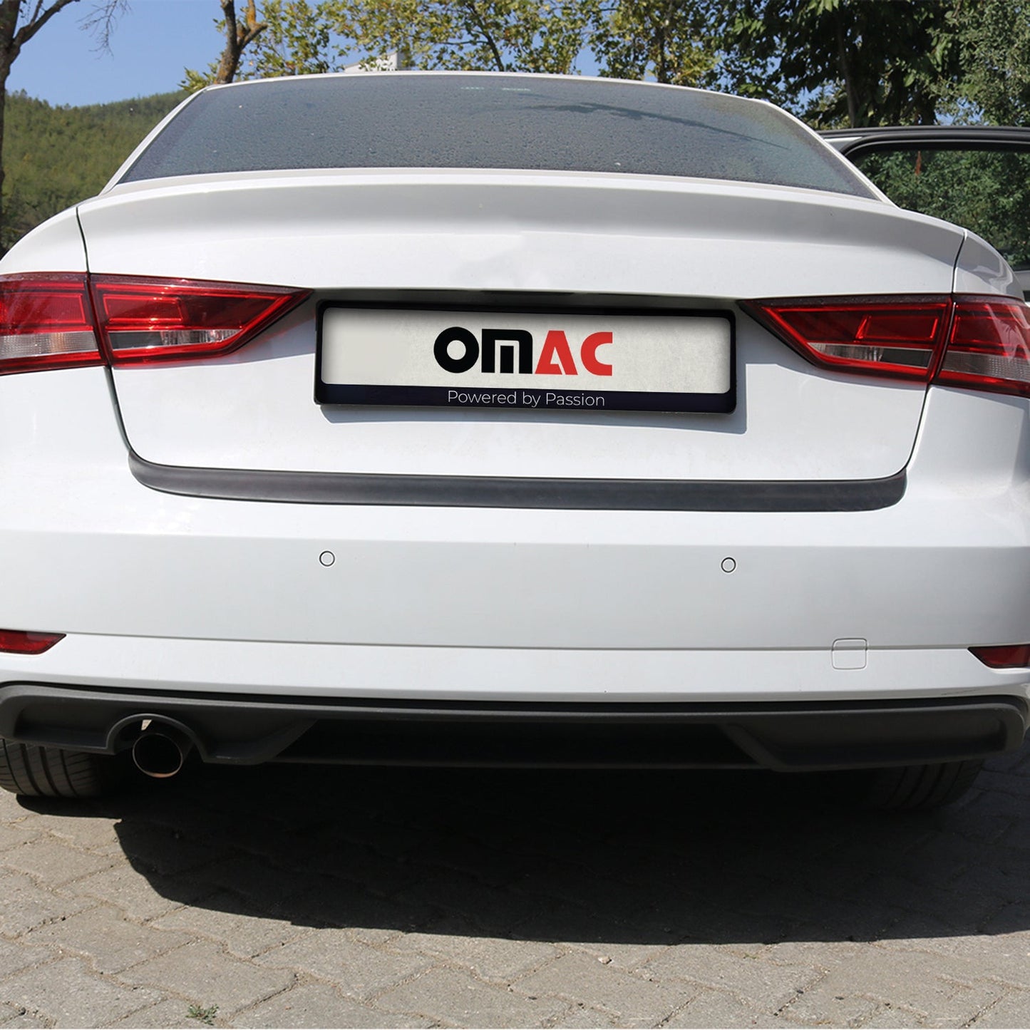 Ladekantenschutz Stoßstangenschutz für Audi A3 8V Limo 2016-2020 ABS Schwarz