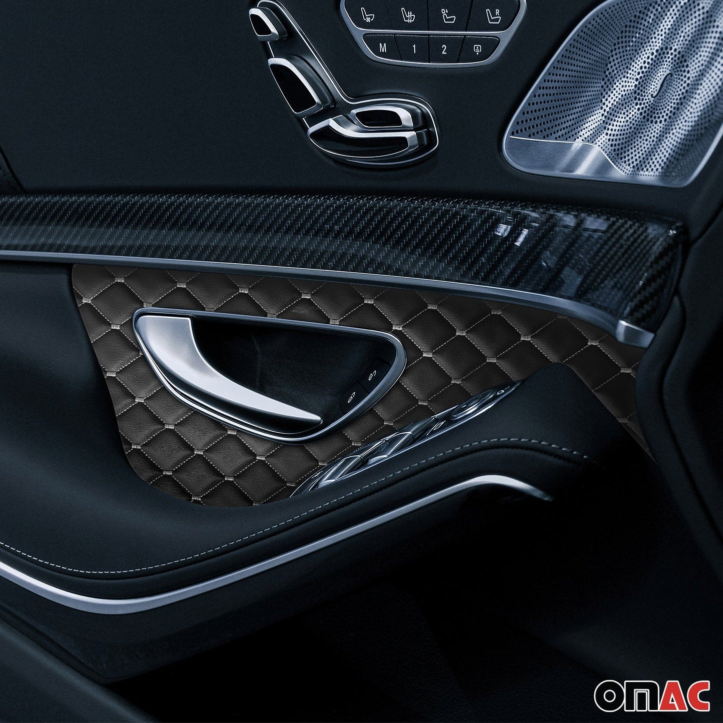 140 cm x 100 cm Tłoczona czarna sztuczna skóra, biała tapicerka samochodowa z ściegiem diamentowym