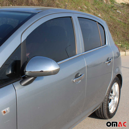 Fensterleisten Zierleisten für Opel Corsa D 2006-2015 Edelstahl Chrom 4tlg