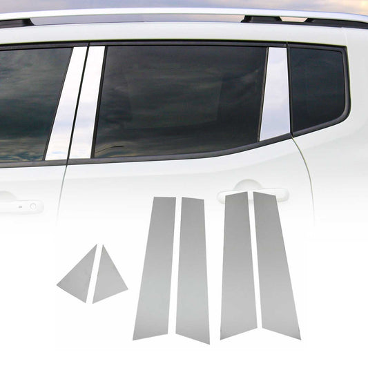 B-Säule Türsäulen Verkleidung für Renault Clio 2019-2021 Edelstahl Silber 6tlg