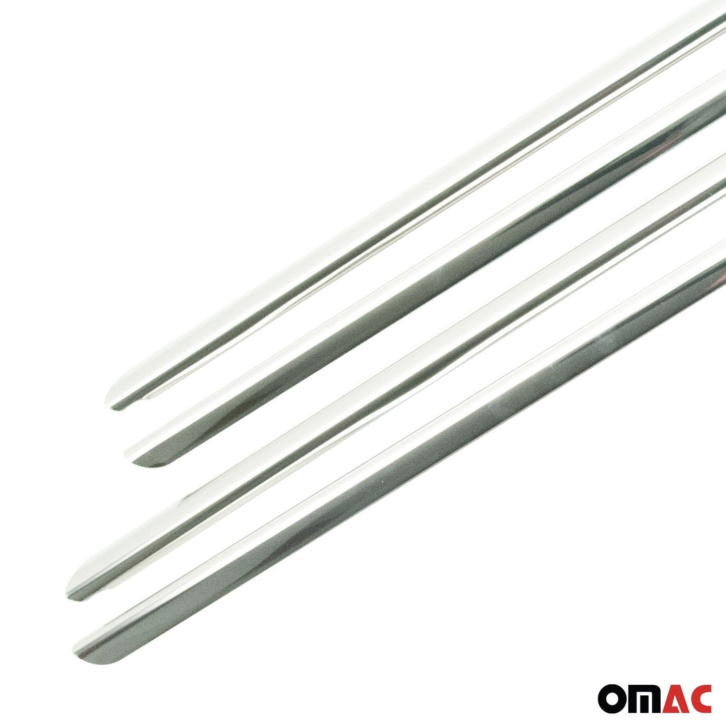 Benzi decorative pentru geamuri Renault Thalia 2013-2020, oțel inoxidabil cromat, 4 bucăți