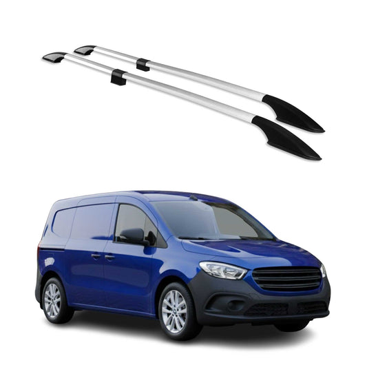 Dachreling Relingträger für Mercedes Citan 2021-2025 Alu Silber 4 tlg