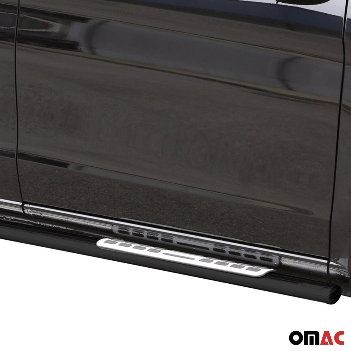 Trepte laterale/scări din oțel pentru Mercedes Vito W447 2014-2025 L1 Negru 2x