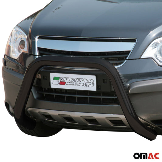 Bară de protecție/buton față pentru Opel Antara 2007-2011, ø76mm, oțel, negru, protecție