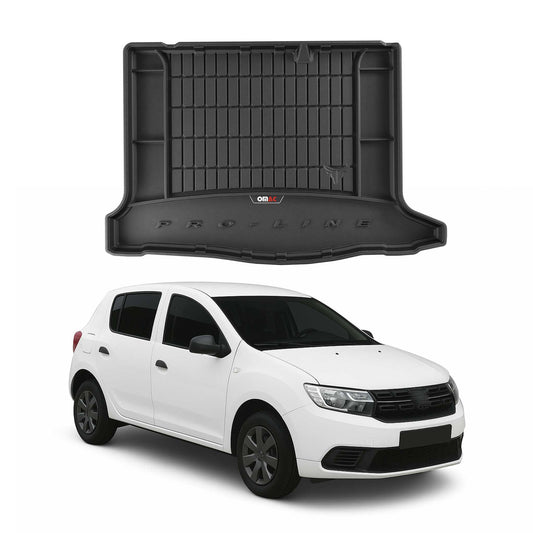 OMAC Gummi Kofferraumwanne für Dacia Sandero 2012-2020 TPE Laderaumwanne Schwarz