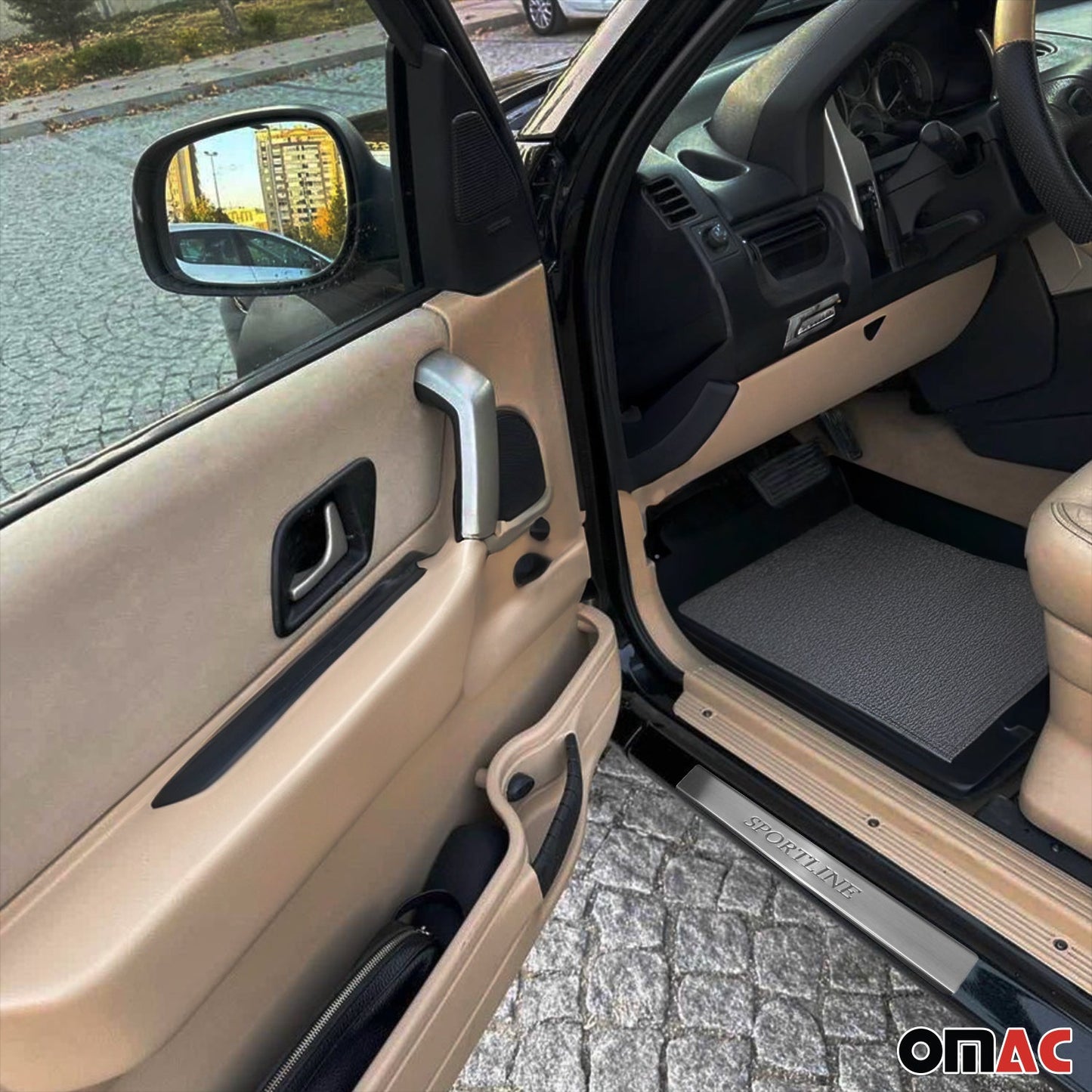 Protecții prag uși pentru Land Rover Freelander 2006-2014, oțel inoxidabil, set 4 piese