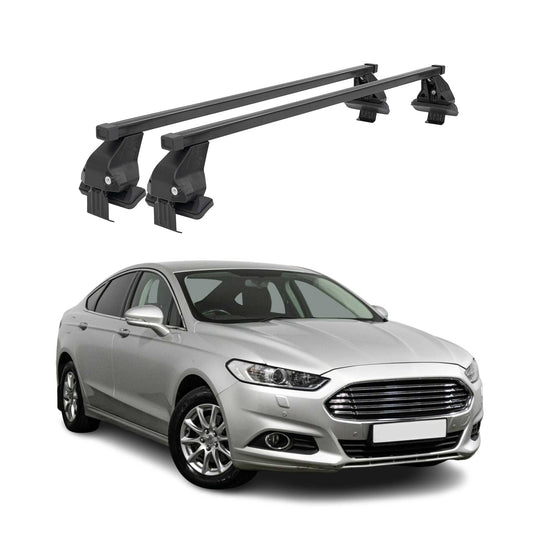 Bagażnik dachowy Menabo do Forda Mondeo Saloon Liftback 2014-2022, udźwig 50 kg, czarny, 2x