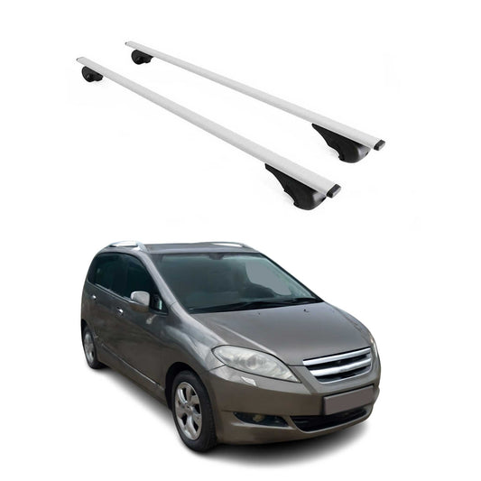 Dachträger Grundtäger für Honda FR-V 2004-2009 75kg Metall Silber 2 tlg