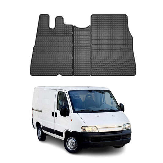 OMAC Gummi Fußmatten für Citroen Jumper 1994-2006 Automatten Gummi Schwarz 3tlg