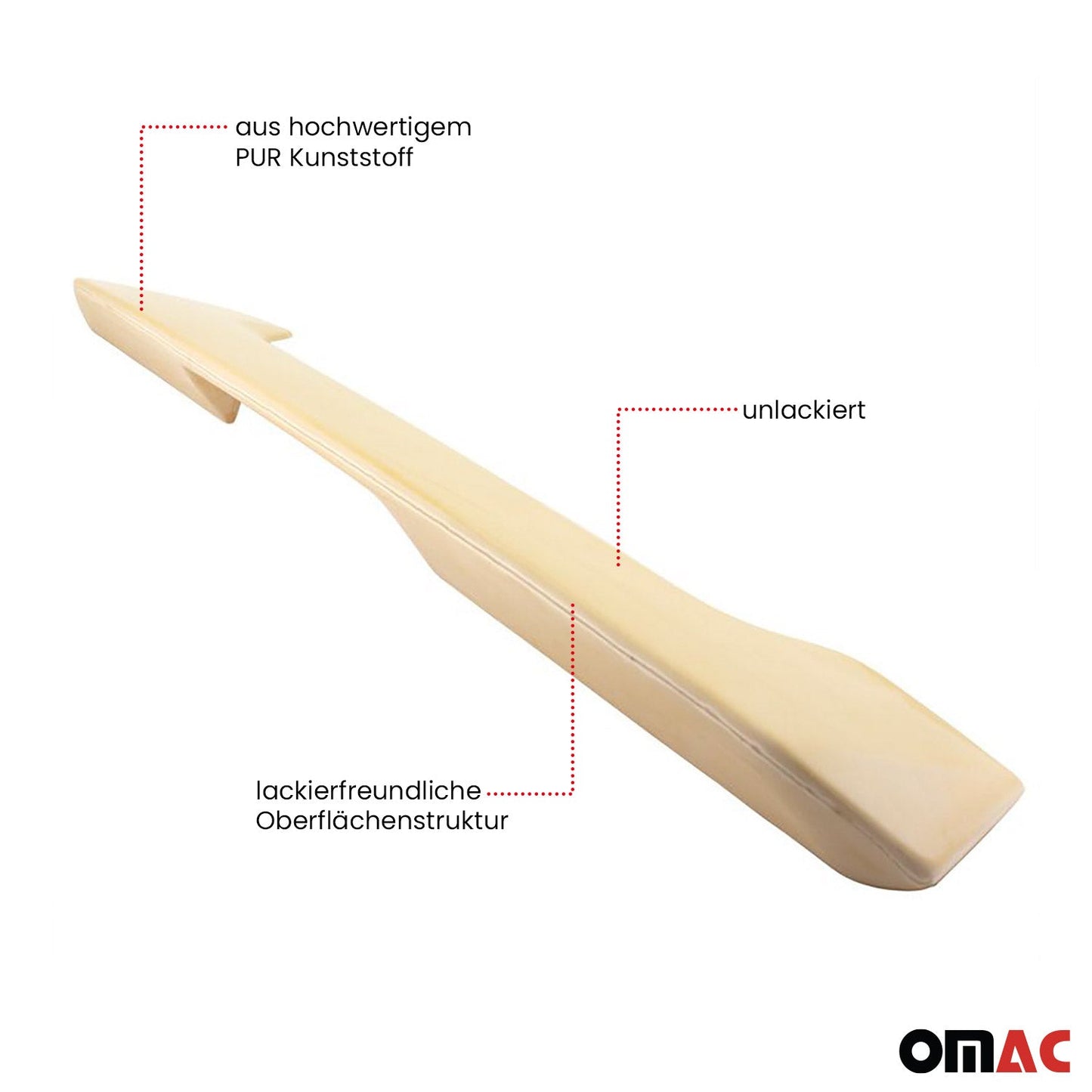 Dachspoiler Heckspoiler für Fiat Grande Punto 2005-2023 Unlackiert