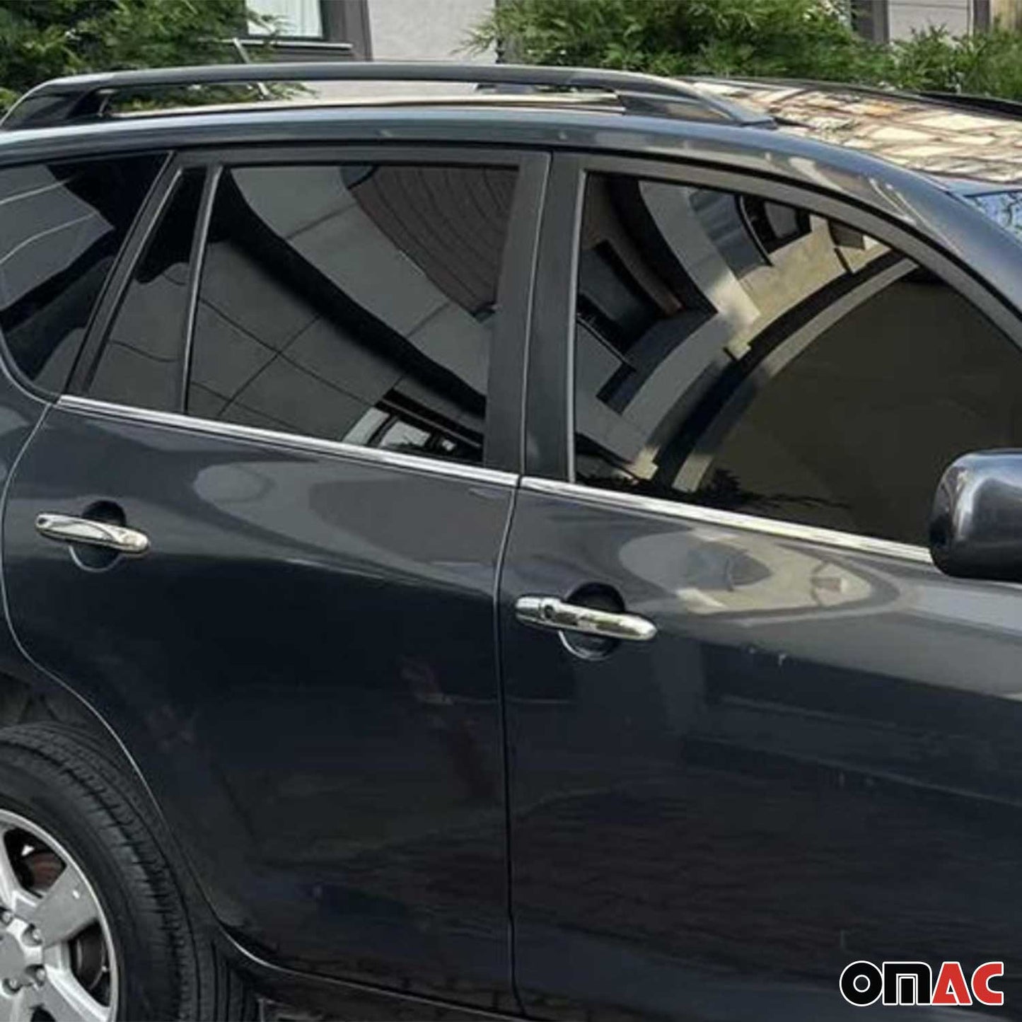 Benzi decorative pentru geamuri Toyota RAV4 x4 2006-2012, set 4 piese din oțel inoxidabil