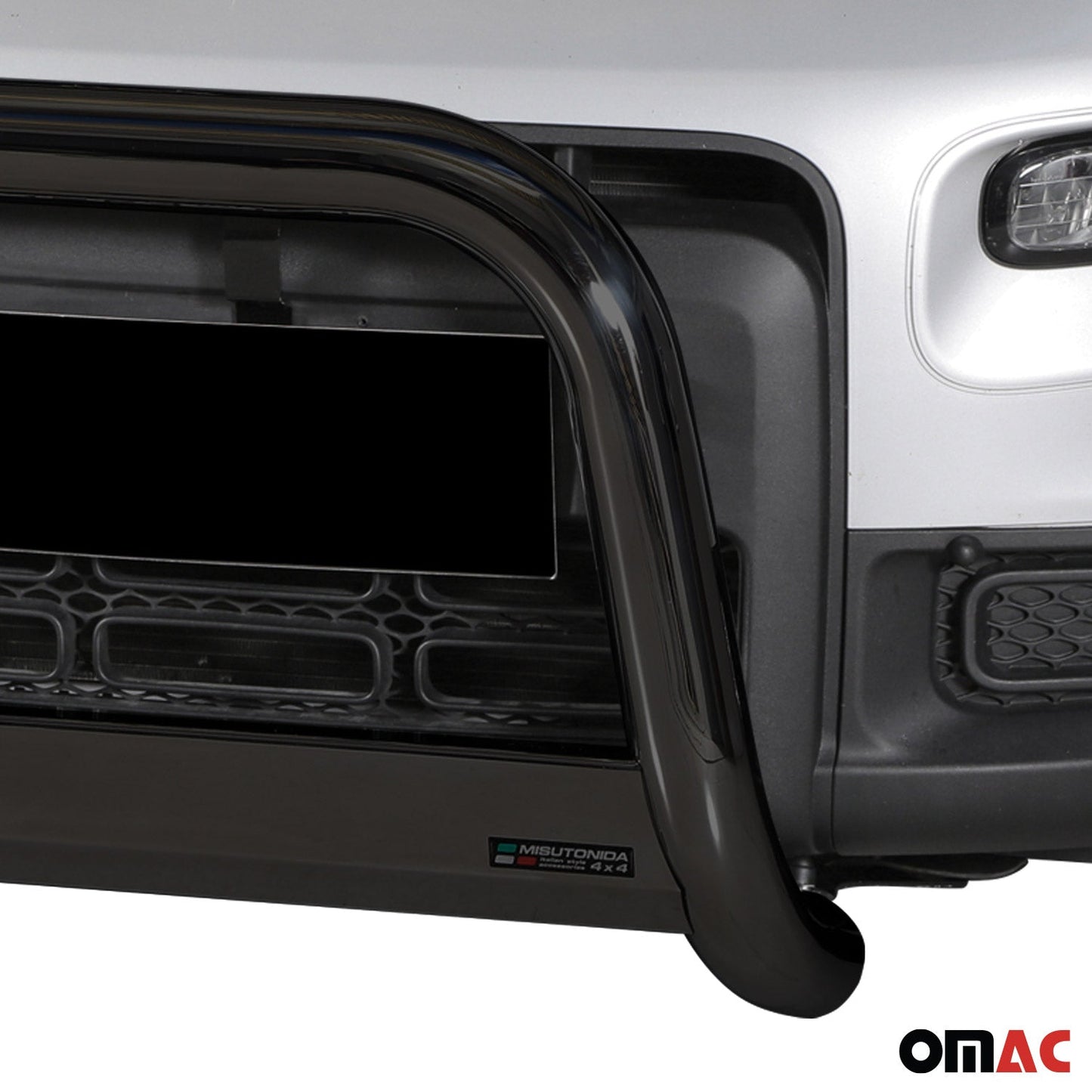 Bară de protecție/buton față pentru Fiat Panda 4 2012-2022, ø63mm, oțel, negru