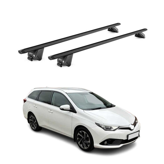Dachträger Grundtäger für Toyota Auris mk2 Kombi 2012-2018 100kg Alu Schwarz ABE