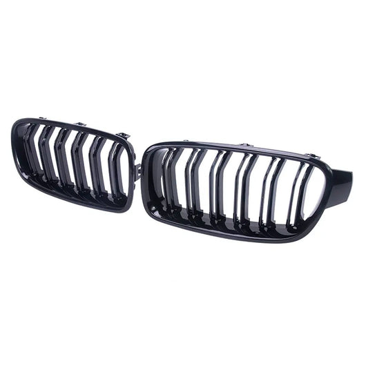 Grilă radiator BMW Seria 3 F30 2014-2018, grilă radiator M-Tech, negru lucios