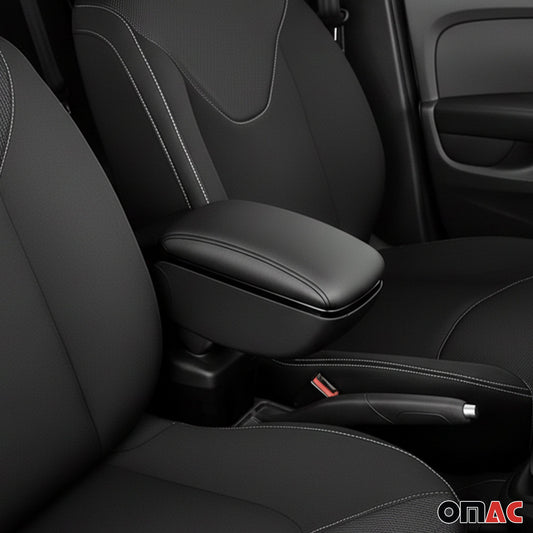 Armlehne Mittelarmlehne für Dacia Duster 2018-2024 PU-Leder ABS Schwarz
