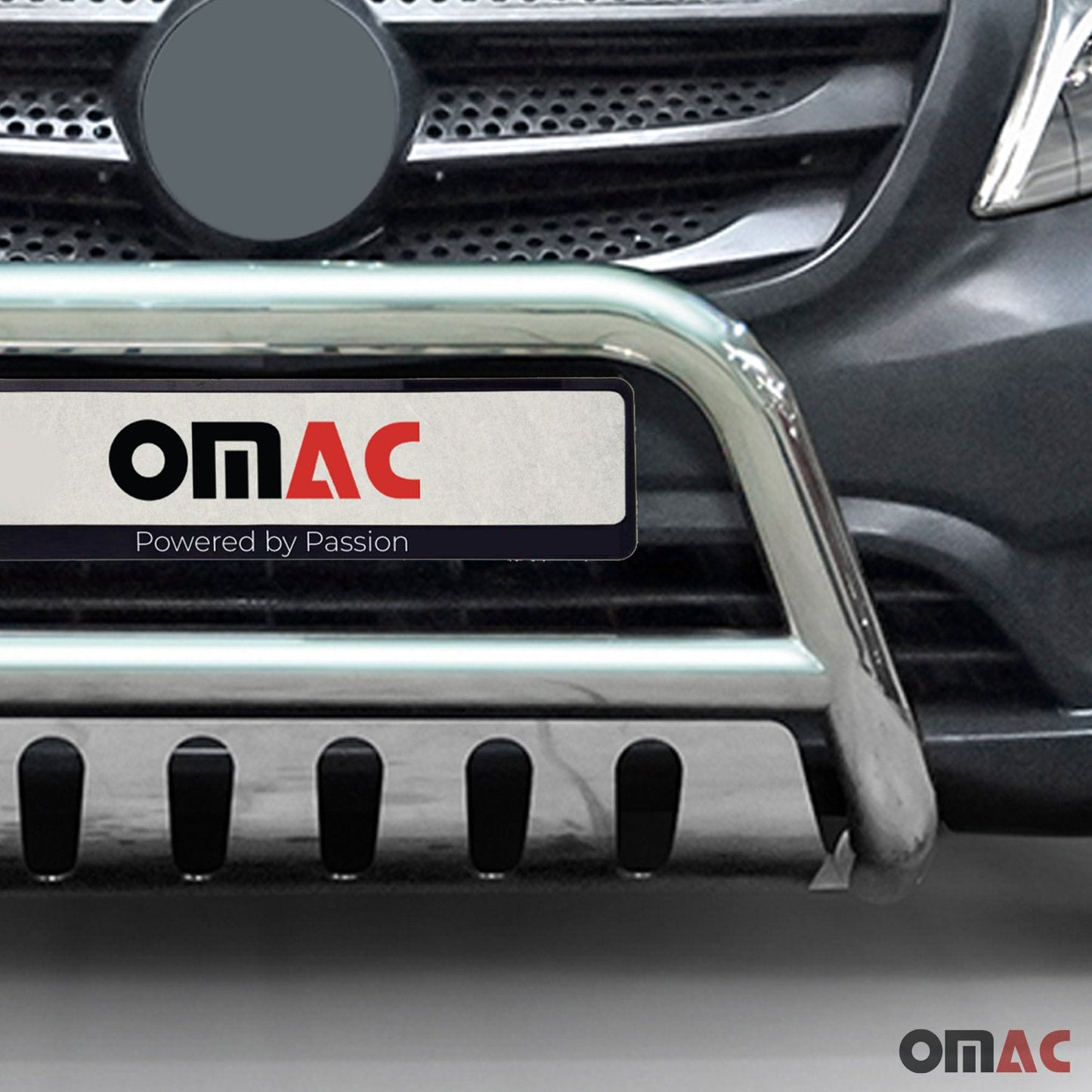 Bară de protecție față din oțel inoxidabil pentru Mercedes Vito W447 2014-2025 (certificare ABE) argintie