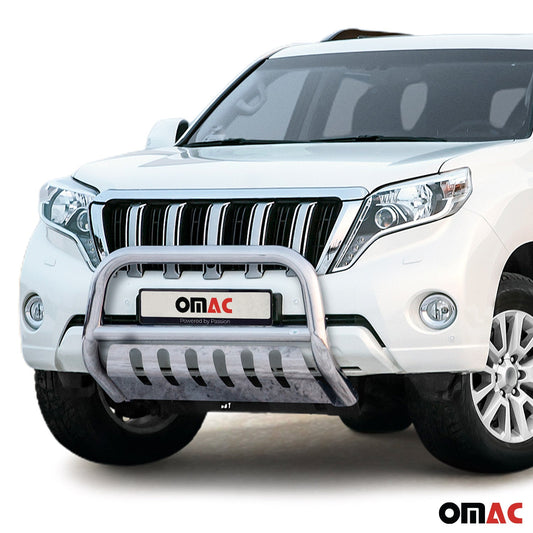 Frontbügelschutz Frontschutzbügel für Toyota Land Cruiser 150 2013-17 ABE Silber