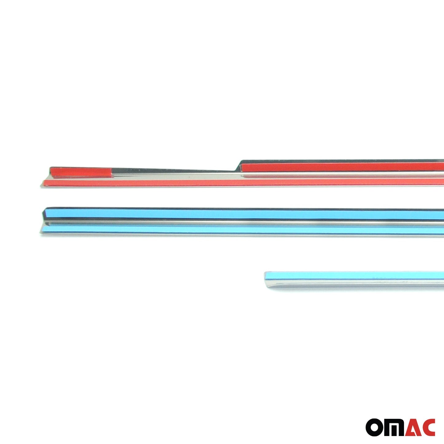 Benzi decorative pentru geamuri pentru VW Caddy 2003-2015, oțel inoxidabil cromat, 4 bucăți