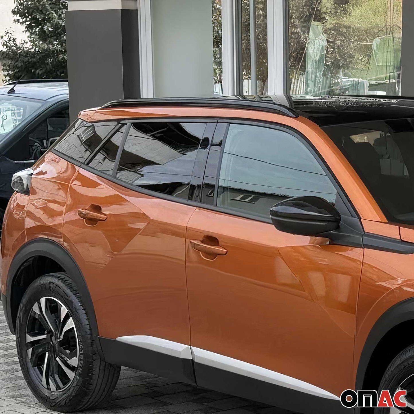 Fensterleisten Zierleisten für Peugeot 2008 2019-2020 Edelstahl Dunkel 6tlg