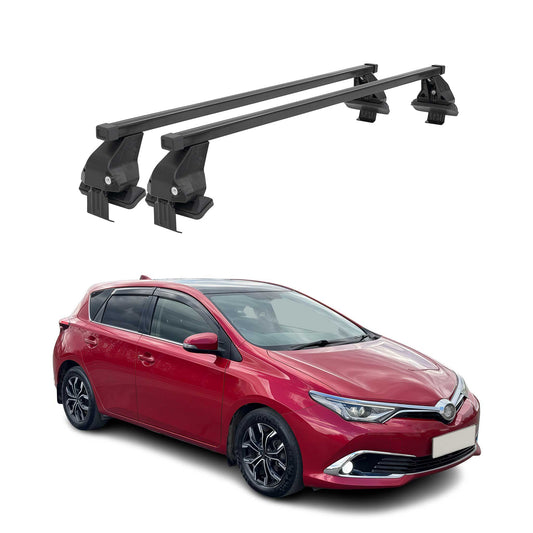 Menabo Dachträger für Toyota Auris mk3 Schrägheck 2018-2019 50kg Stahl Schwarz