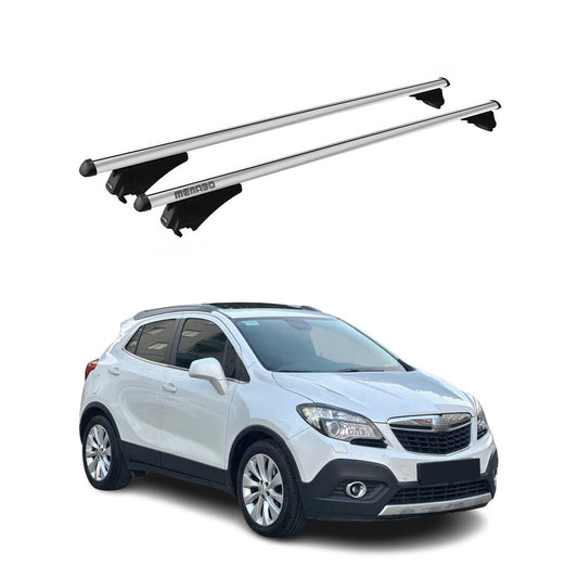 Menabo Dachträger Grundtäger für Opel Mokka A \ Mokka X 2012-2019 Alu Grau 2x