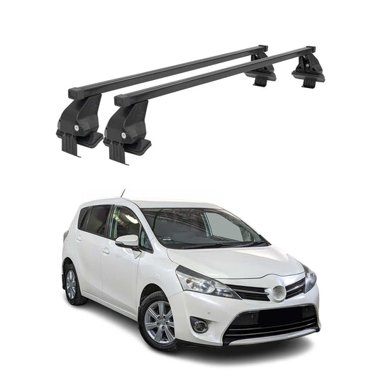 Menabo Dachträger Grundtäger für Toyota Verso 2009-2018 50kg Stahl Schwarz 2 tlg