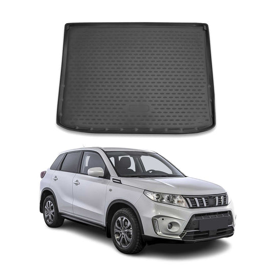 Kofferraummatte Kofferraumwanne für Suzuki Vitara 2015-2024 Gummi TPE Schwarz