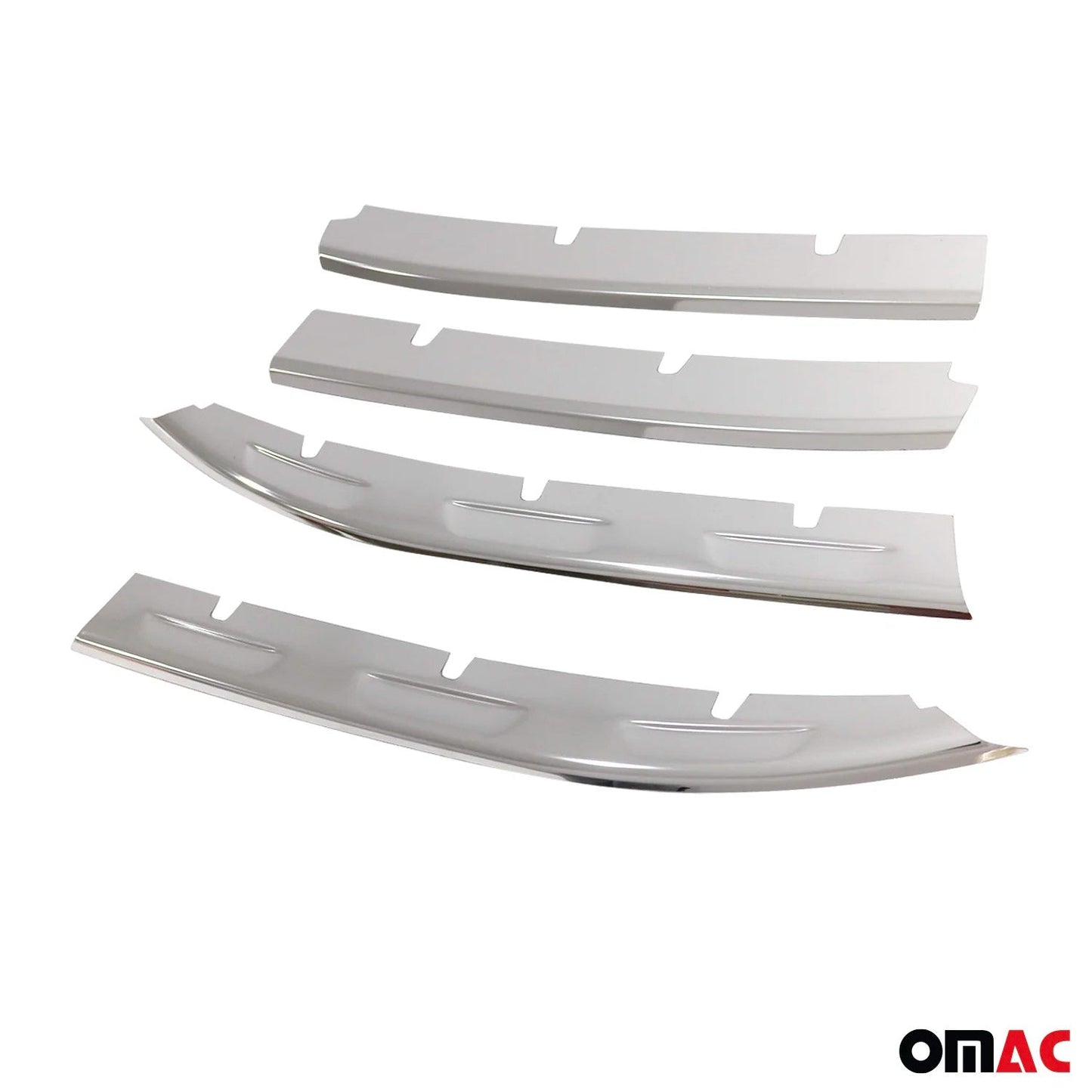 Kühlergrill Leisten Grillleisten für VW Tiguan 2020-2024 Edelstahl Silber 4tlg