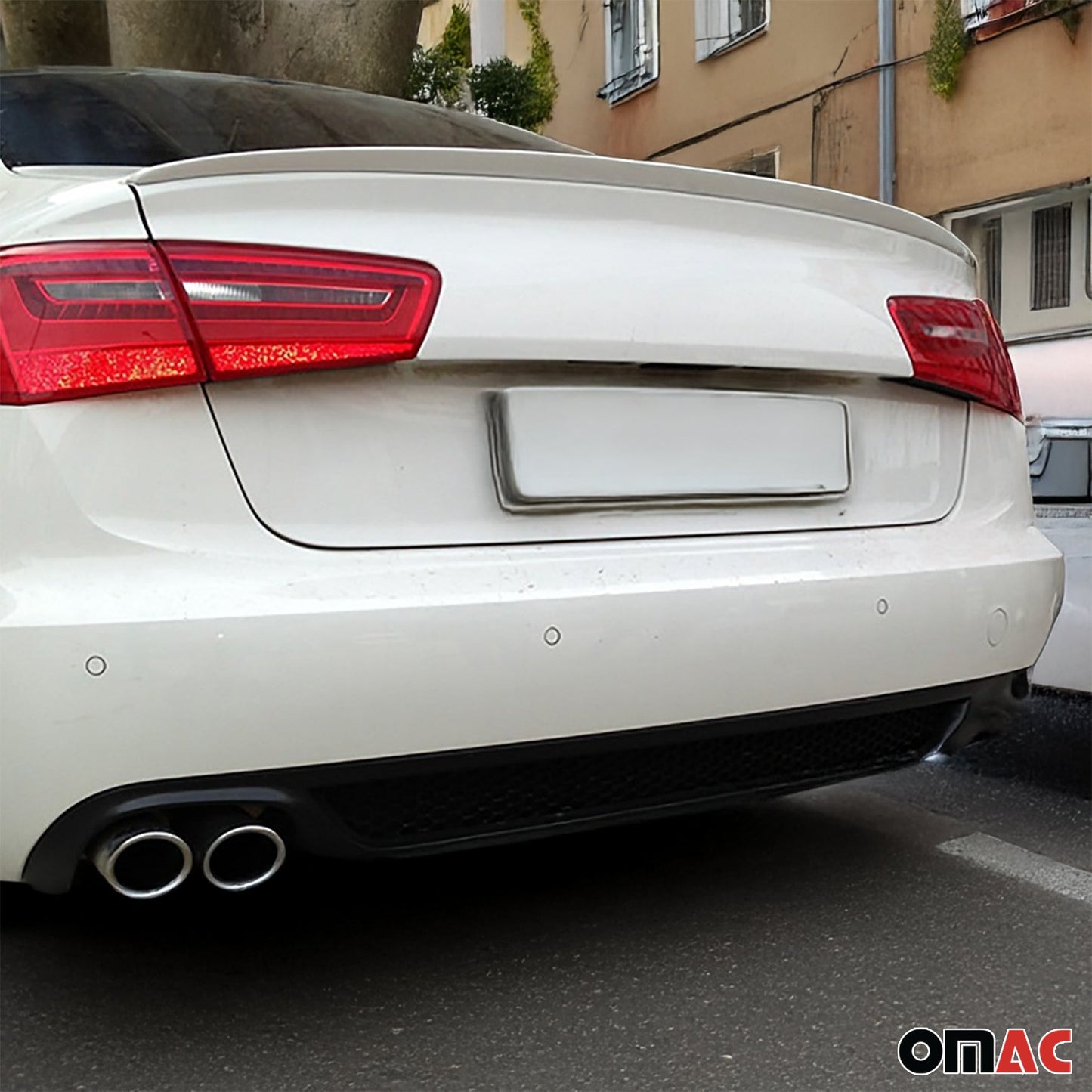 Heckspoiler Dachspoiler Hecklippe für Audi A6 Limo C7 2011-2018 ABS Grundiert